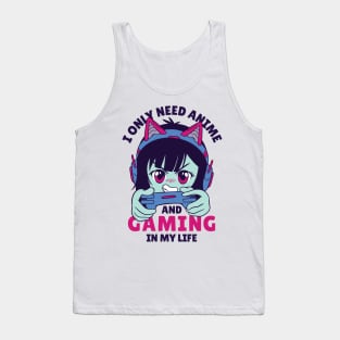 Gaming and Anime Tank Top